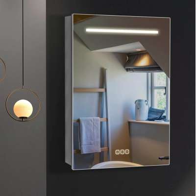 Smart Hotel Design LED Dressing Bath Shaving Mirror with Bathroom Cabinet